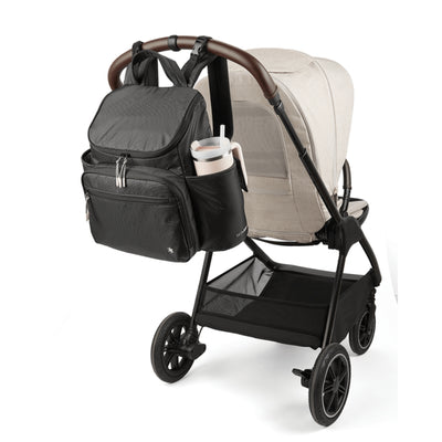 Mochila Maternidade Skip Hop Next Forma Preta - Material Resistente